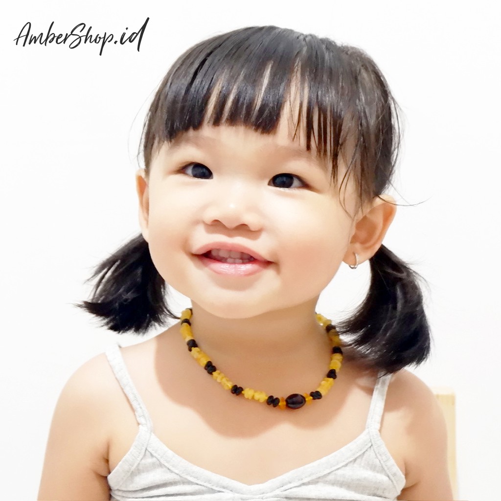 AS26 (Free Gift) kalung Amber pereda tumbuh gigi bayi - Amber Shop