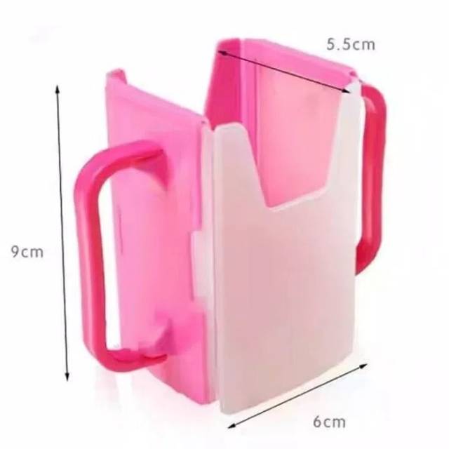 Milk juice box holder / tempat pegangan susu kotak  wadah gelas minuman kotak