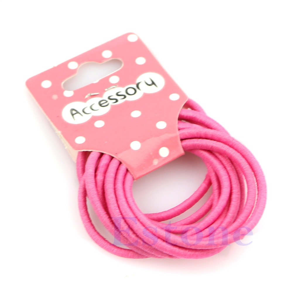 Zzz Lot Baru Warna Campur Bayi Perempuan Anak Kecil Karet Rambut Ikat Elastis Ponytail Holder