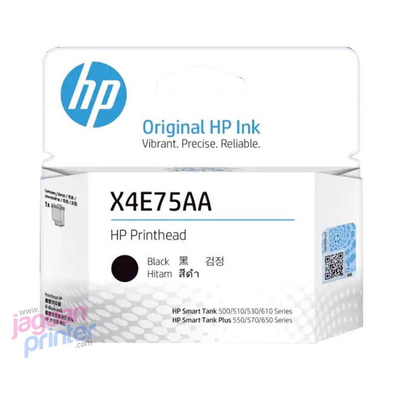 HP X4E75AA Black Inktank Printhead Original