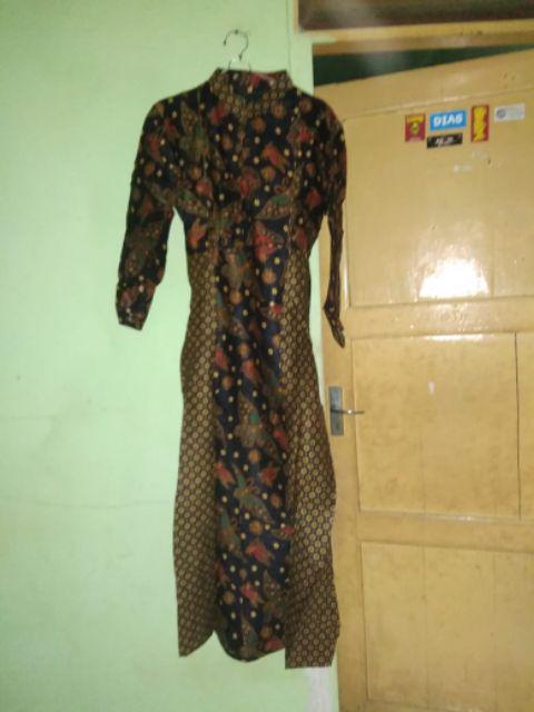 Cp Gamis Davina Batik Gamis Batik Sogan Cantik Modern Terbaru Seragaman Murmer Muslim Syari