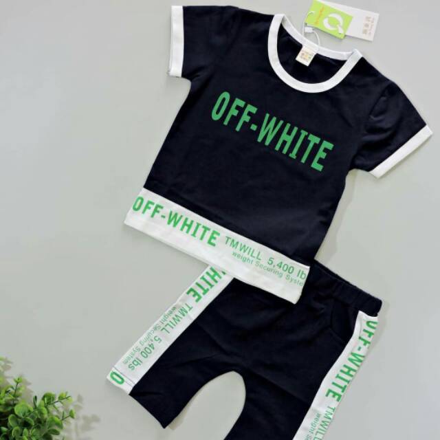 C27 - SETELAN ANAK IMPORT SET OFF WHITE (IMPORT)