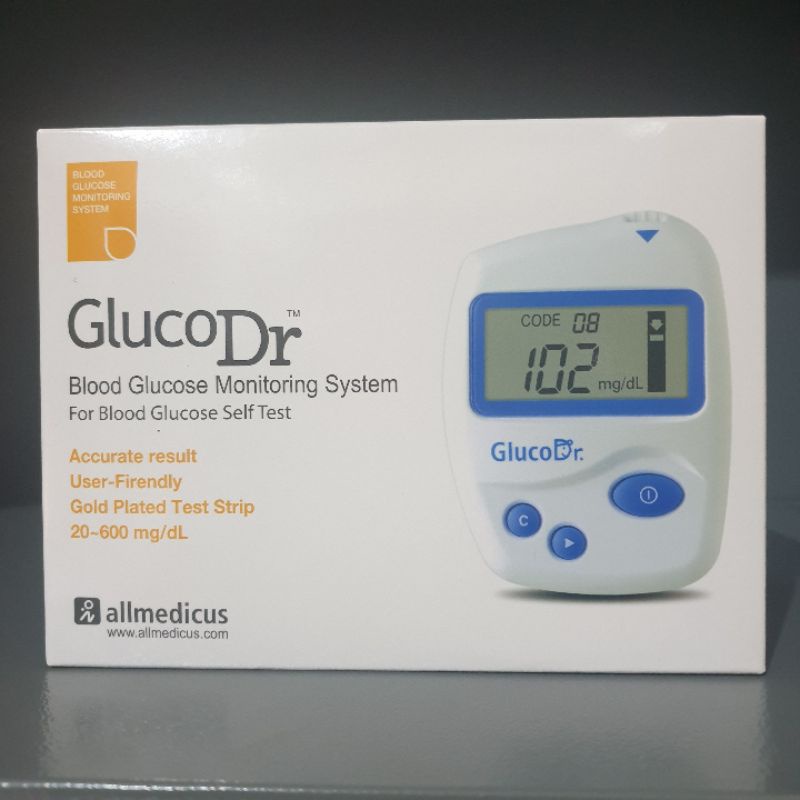 Alat Cek Gula Darah Dan Strip isi 25 Gluco Dr Bio Sensor Agm 2100 Alat Tes Gula Darah