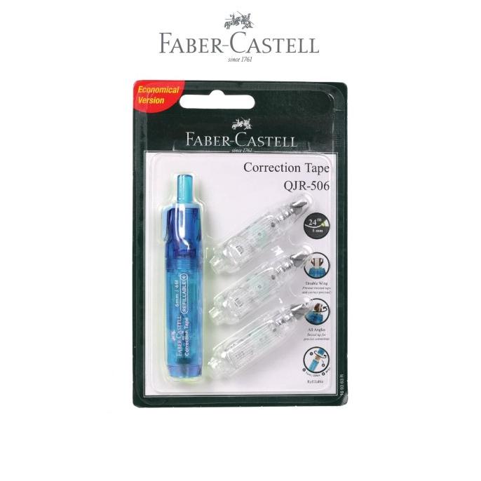 

TERBARU Faber-Castell Correction Tape QJR 506Barrel Blue + 3 Refill/PULPEN GEL/PULPEN LUCU/PULPEN 1 PACK/PENSIL WARNA/PENSIL 2B/PENGHAPUS JOYKO/PENGHAPUS LUCU/RAUTAN PENSIL PUTAR/RAUTAN ELEKTRIK/SPIDOL WARNA/SPIDOL PERMANEN/SPIDOL WHITEBOARD/CORRECTION