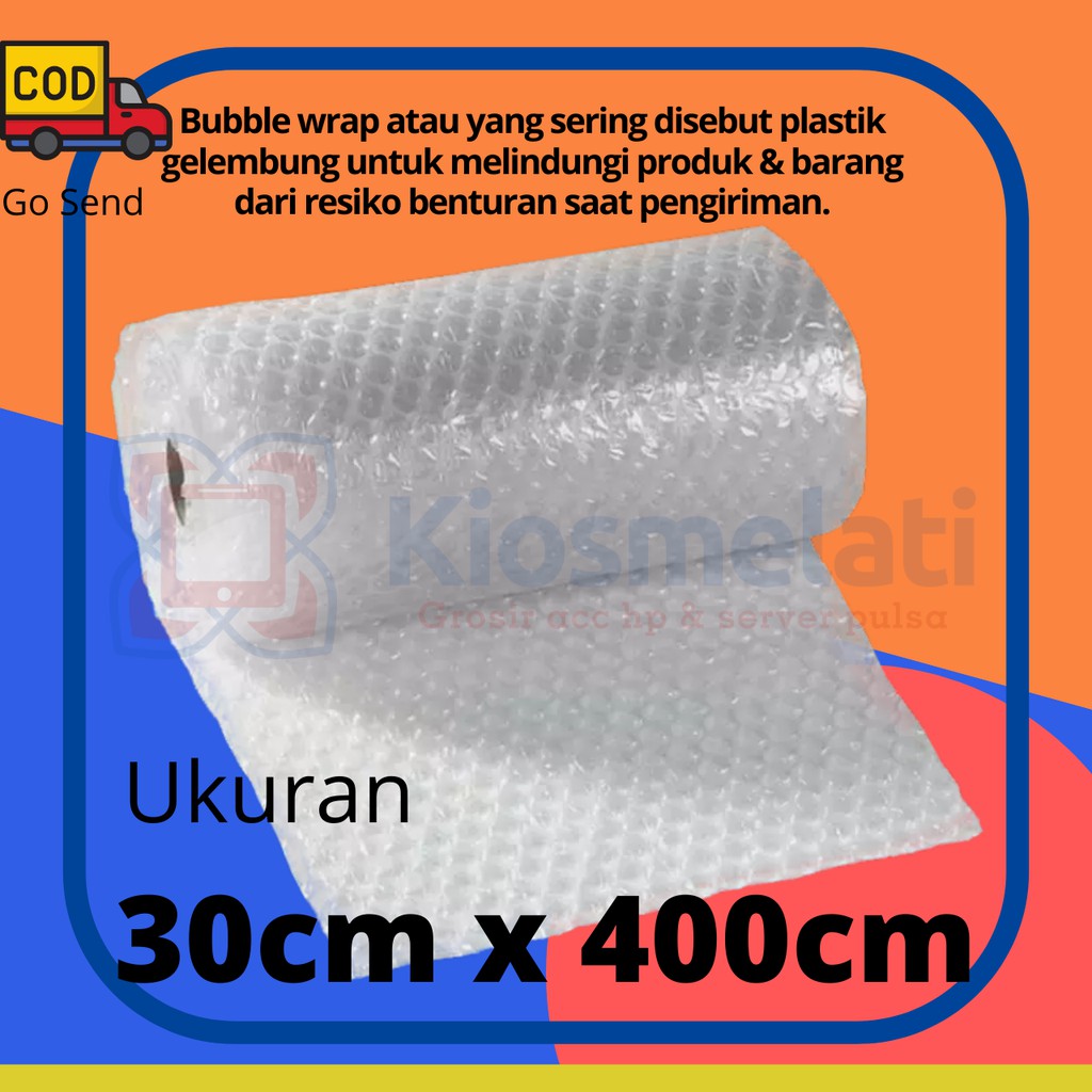 

Bubble Wrap putih Bening 30cm x 4M Bagus tebal bubblewrap