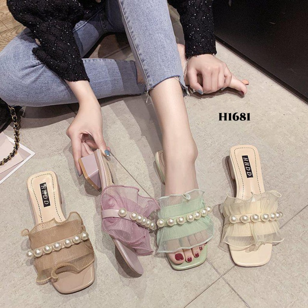 PRF  High Heels Ruffled Pearl Korea H1681