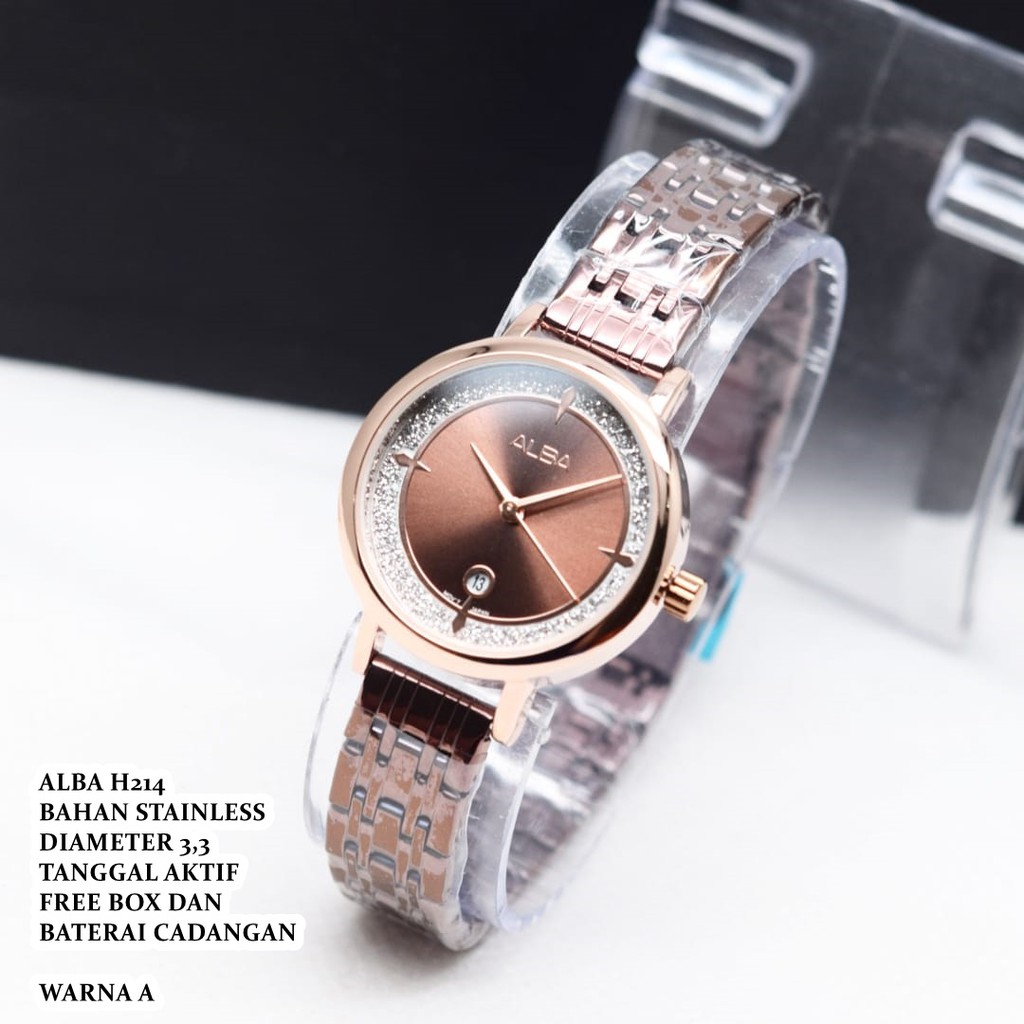 (JAM TERMURAH) Jam tangan wanita alba H214 rantai/Jam tangan wanita alba rantai