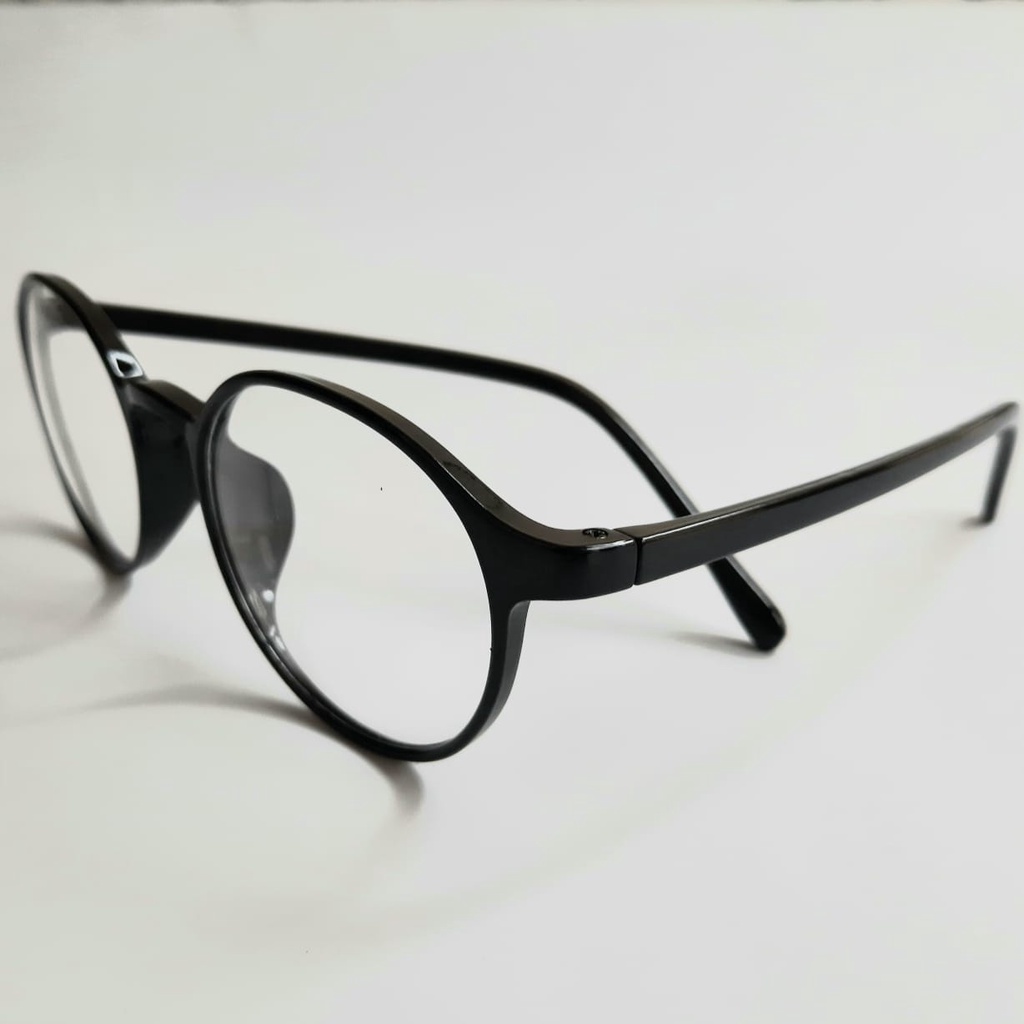 Kacamata Oval Lensa Minus 0.50 - 4.00 Free Box dan Lap Unisex Vintage Sunglasses Wanita Pria