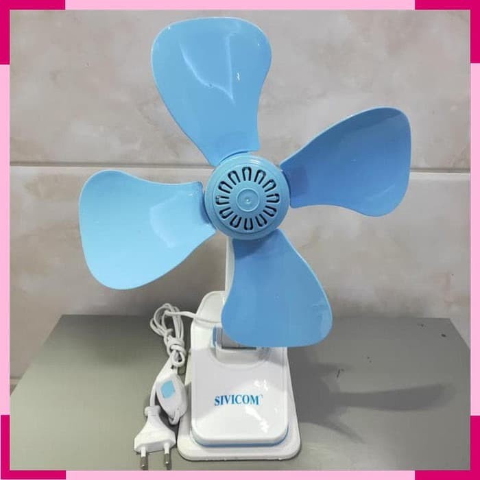 Kipas Angin Jepit Mini Fan Sivicom 3in1 4 Baling 18 Watt SNI