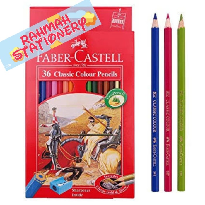 

Mantap Faber-Castell Classic Colours Pencil 36 / Pensil Warna 36 Classic Murah