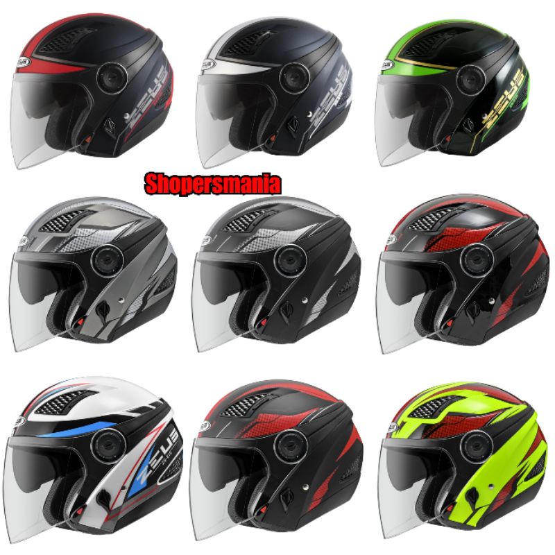 Helm Zeus ZS 610 Grafik ZS610 MOTIF HALF FACE