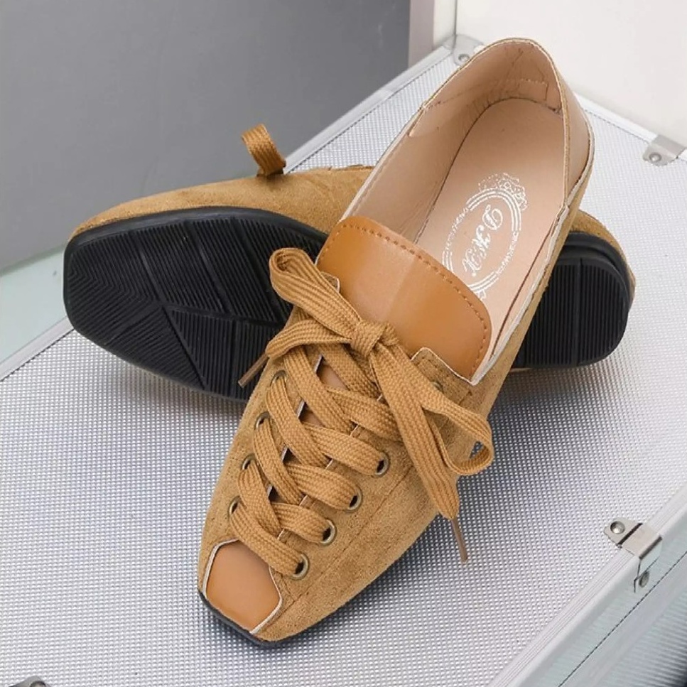 RYS - Polo Beans Sepatu Loafers Korea Wanita Fashion Casual - Ori Import