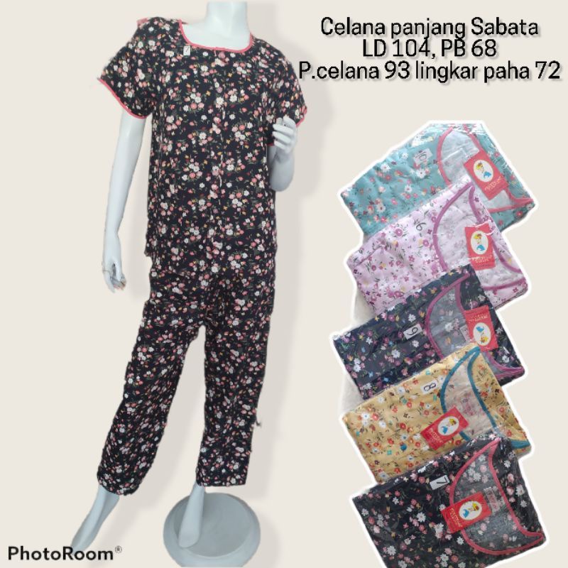 Setelan Piyama Panjang Lengan Pendek baju tidur lengan pendek pretty Girl Cp Sabata katun Jepang ori