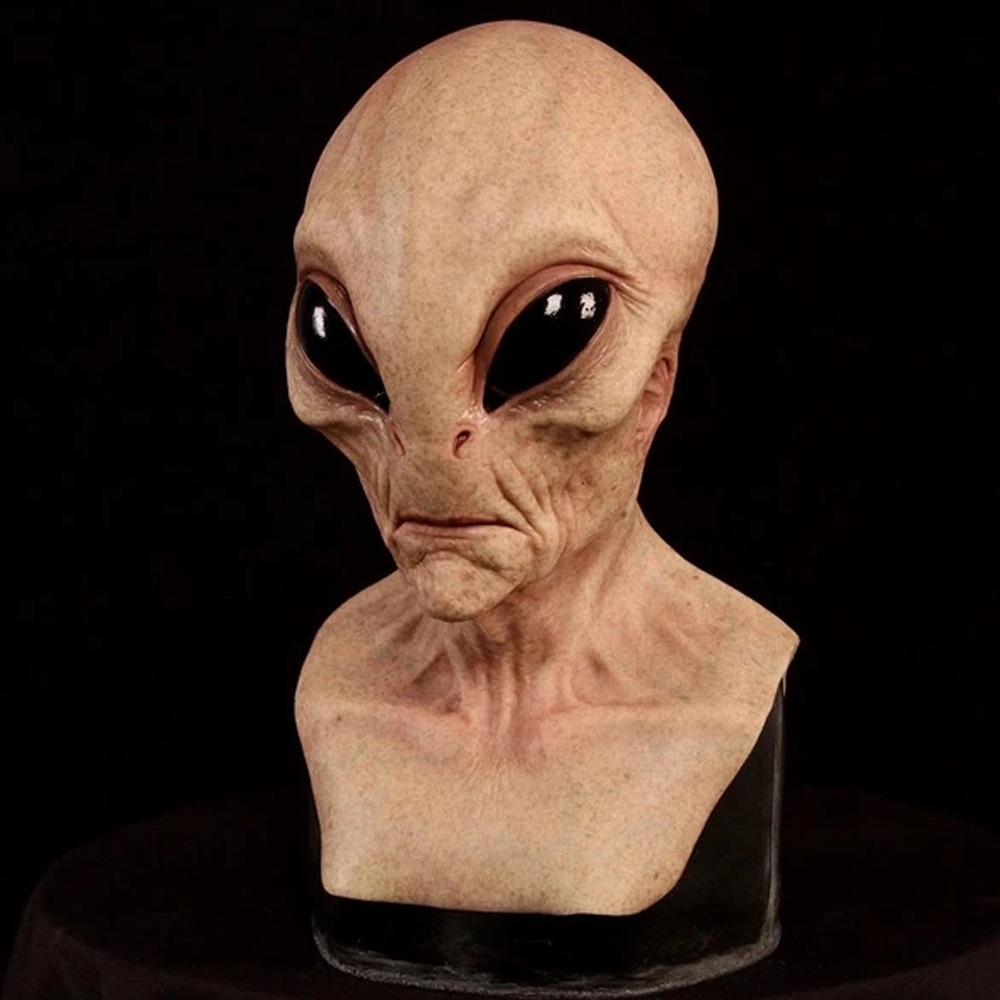 TOL-78 topeng latex full head kepala alien scary mask halloween prank pesta kostum