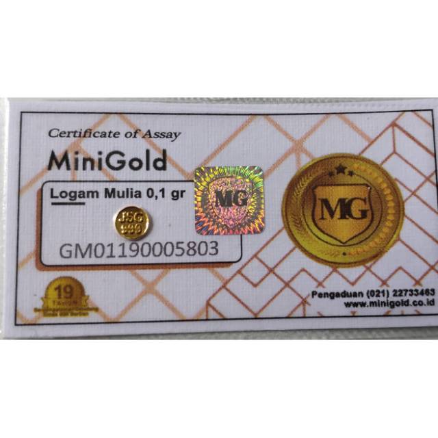 Mini Gold 0.1 gram