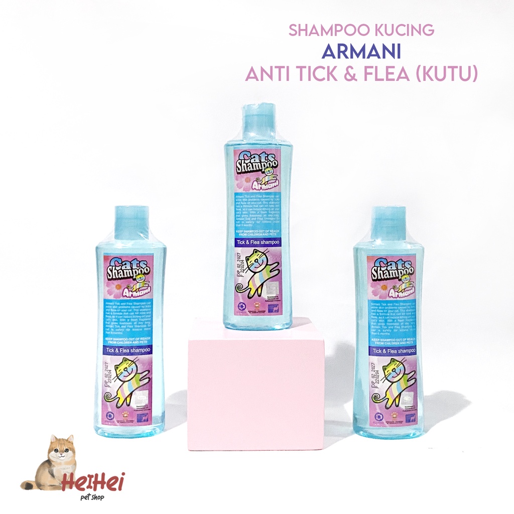 Armani Shampoo Cat 200 ml - Shampo Anti Kutu Kucing Wangi Harum - Cat Shampo Kucing