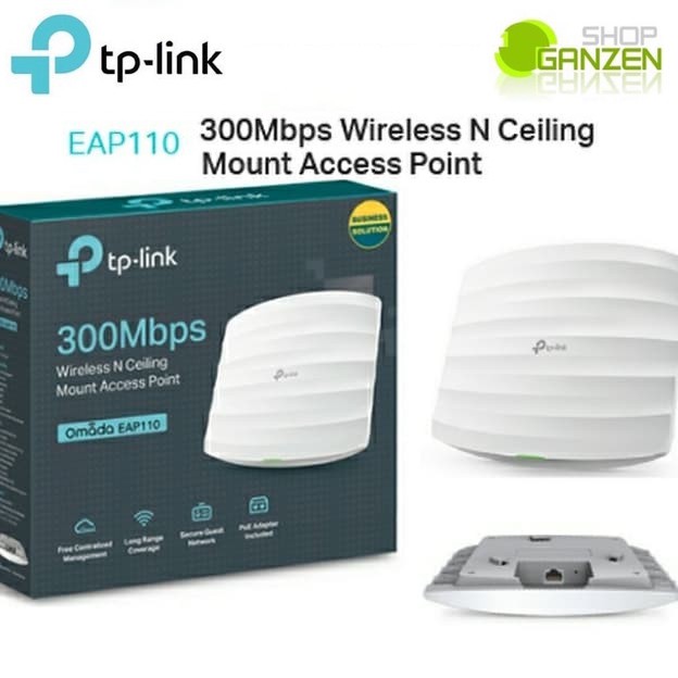 TP-LINK EAP110 Wireless AP N300 Ceiling Mount Access Point POE