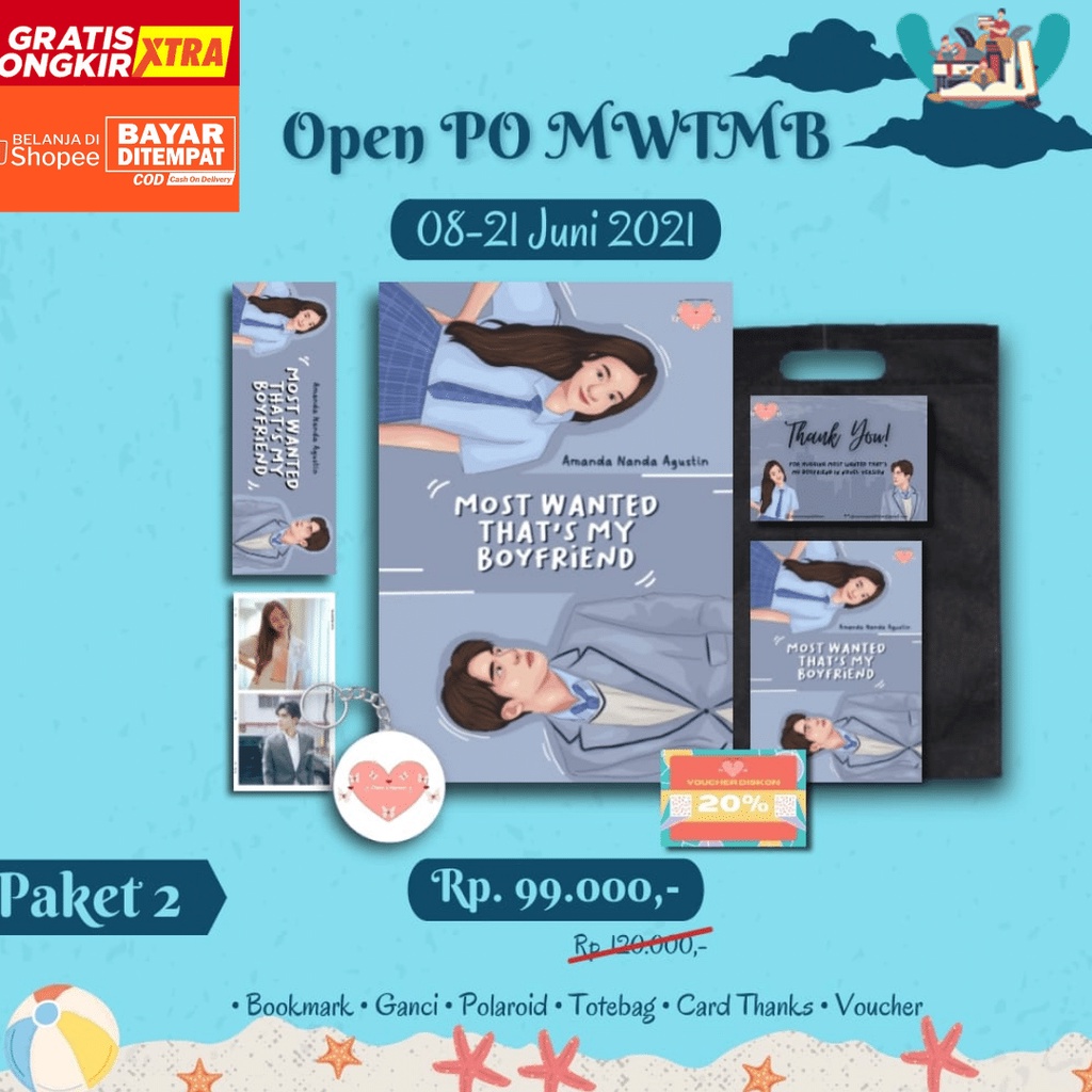 Novel Most Wanted That's My Boyfriend Penulis  Amanda Nanda Agustin-1