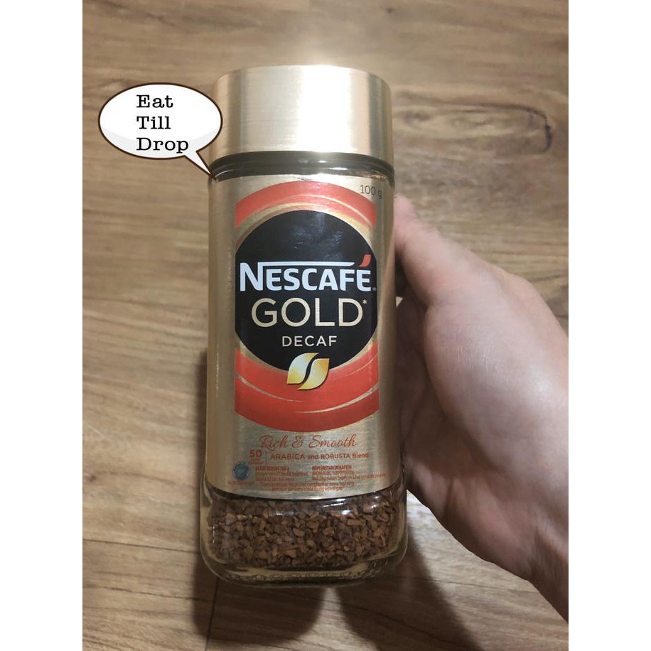 

KOPI COFFEE NESCAFE GOLD INSTANT DECAF ARABICA AND ROBUSTA 100 Gram