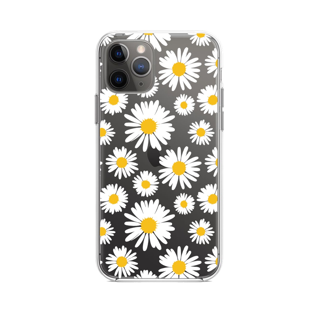 softcase premium daisies casetify iphone samsung oppo xiaomi vivo daisy bunga simple cantik nama