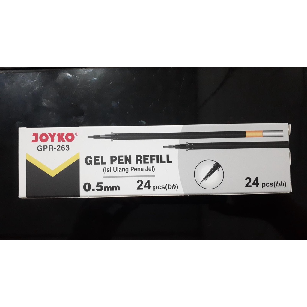 

Joyko Gel Pen Refill / Isi Pulpen Gel GPR-263 0.5 mm ( 24 pcs )