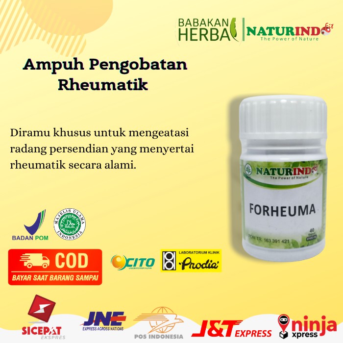 

Ampuh Obat Herbal Naturindo Forheuma Spesial Pengobatan Rematik Nyeri Sendi dan Pega linu