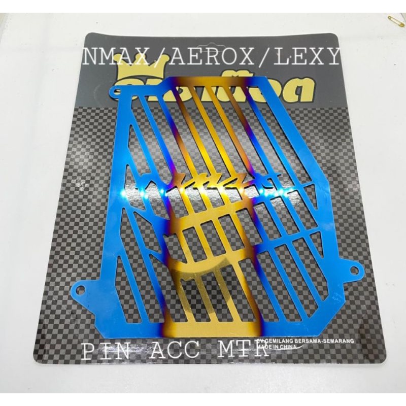 Cover Radiator variasi censi Tutup Radiator censi Twotone model tulisan NMAX Pnp Nmax Aerox lexy