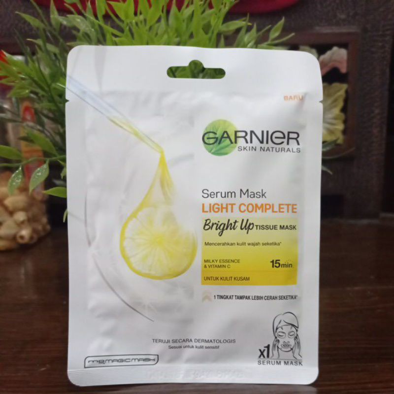 Garnier Light Complete Serum Mask Bright Up ORIGINAL FREE PACKING + BUBBLE WRAP