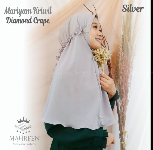 Bergo maryam kriwil jilbab instan