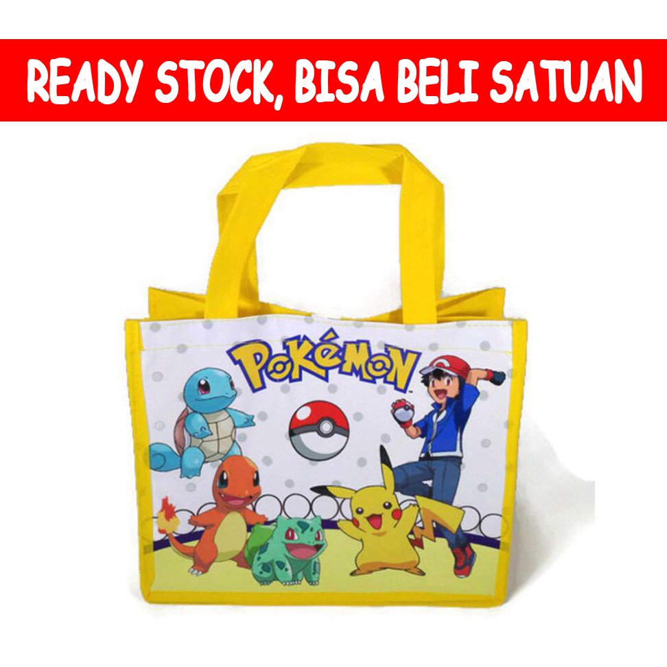 Tas Ultah / Tas Ulang Tahun / Goodie Bag BISA BELI SATUAN-Pokemon