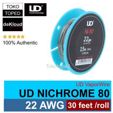 Authentic UD Nichrome 80 Wire 22 AWG | 0.65mm | vaporizer vapor rda