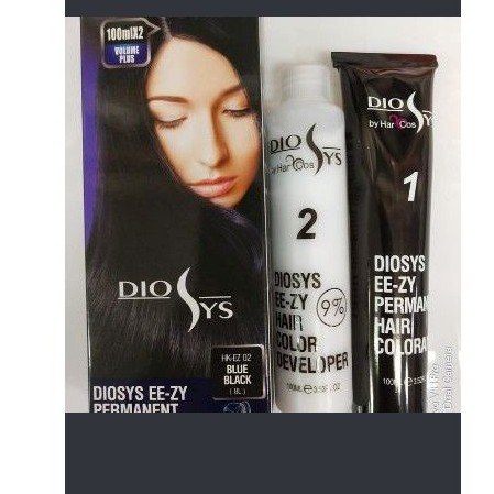Diosys hair color hk-ez color 02 blue black