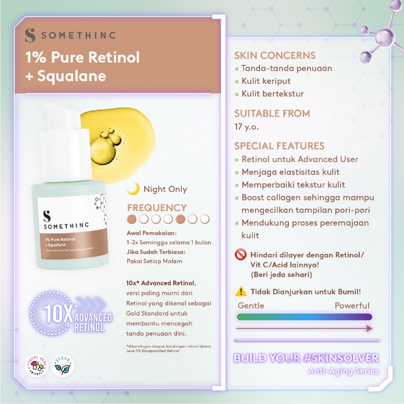 SOMETHINC Skin Solver Serum 1% Pure Retinol + Squalane