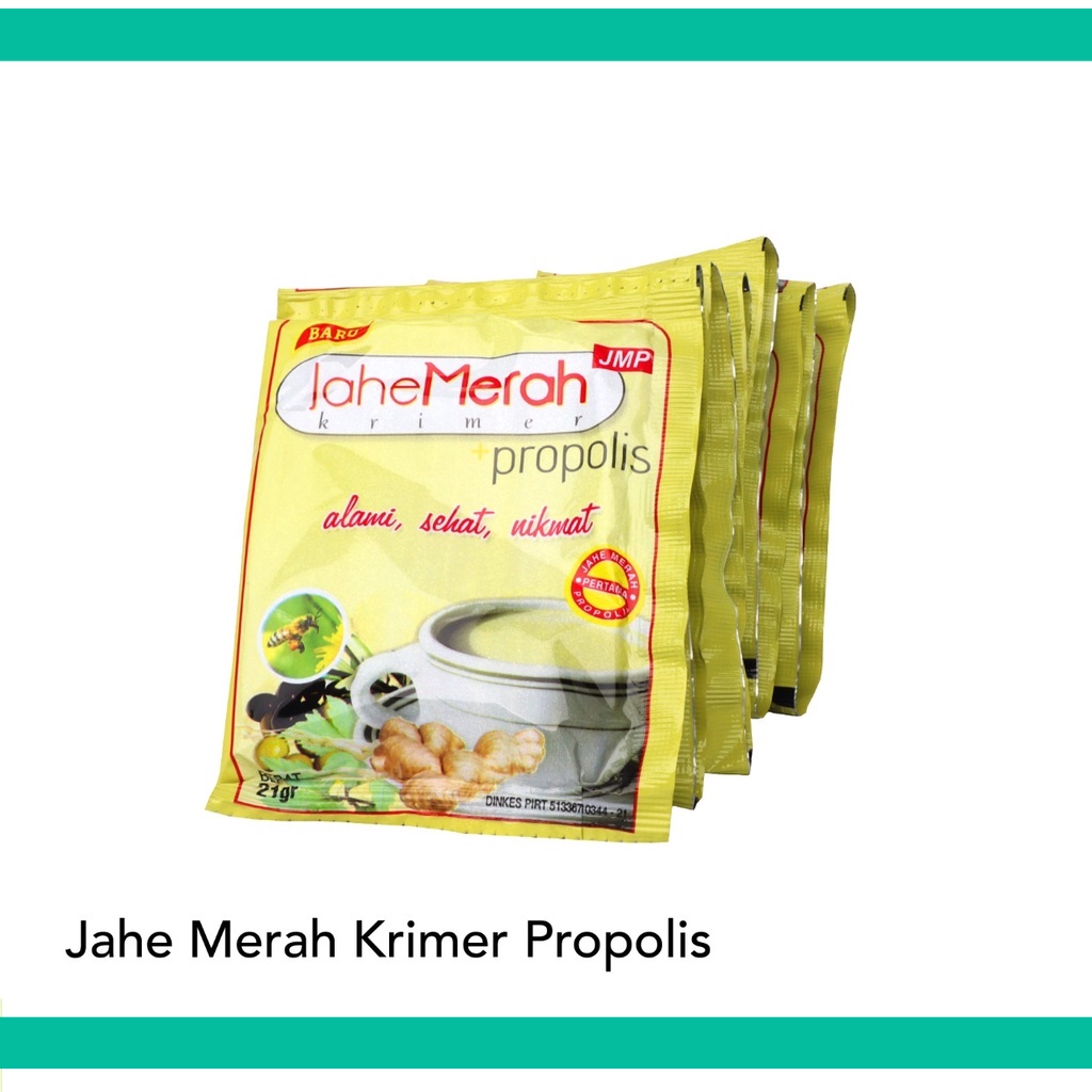 

Jahe Merah Krimer Propolis JMP Renceng isi 12 Saset / Jahe Renceng / Jahe Merah Renceng