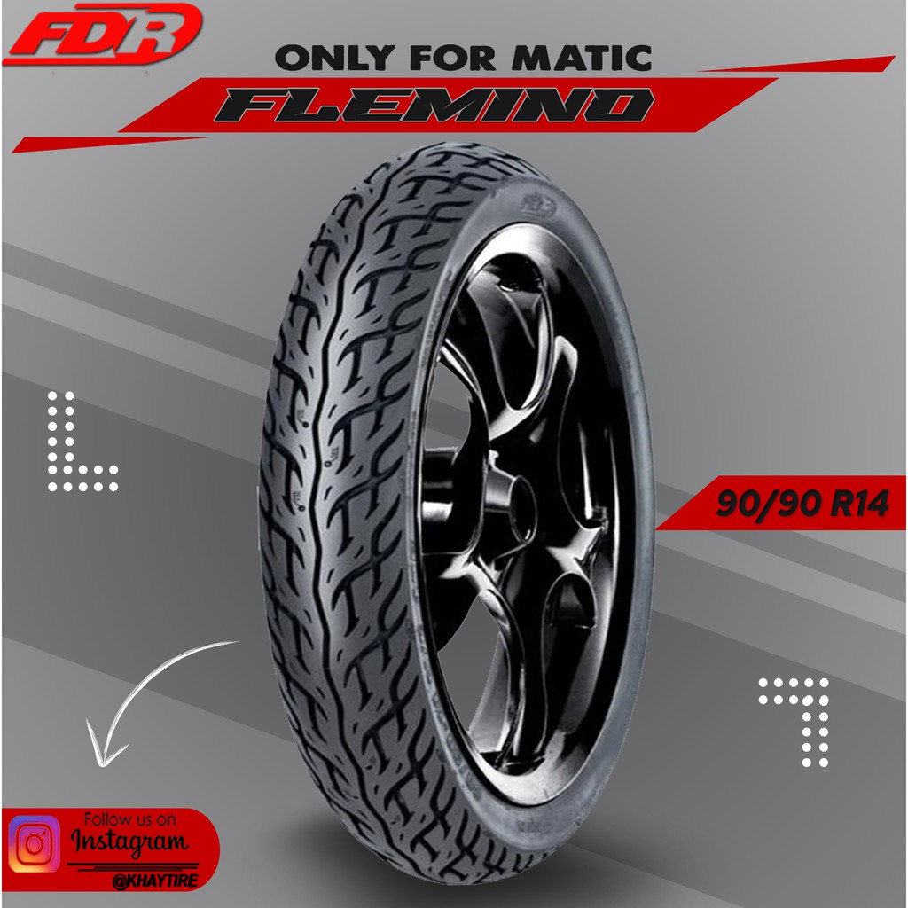 Ban Motor Matic // FDR FLEMINO 90/90 Ring 14 Tubeless Shopee Indonesia