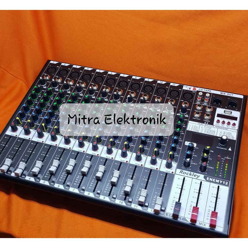 Mixer 12 channel Rockley Enemy 12 channel Mixer Audio 12 channel