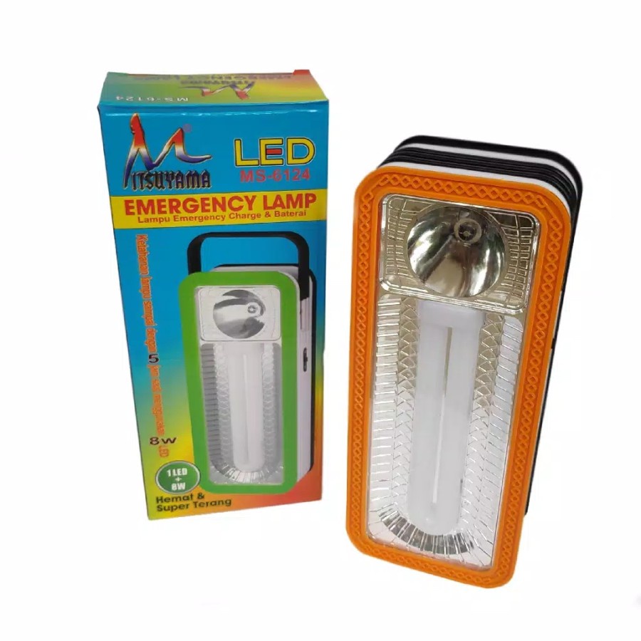 COD LAMPU SENTER EMERGENCY MITSUYAMA MS-6124 TERMURAH/LAMPU EMERGENCY MULTIFUNGSI