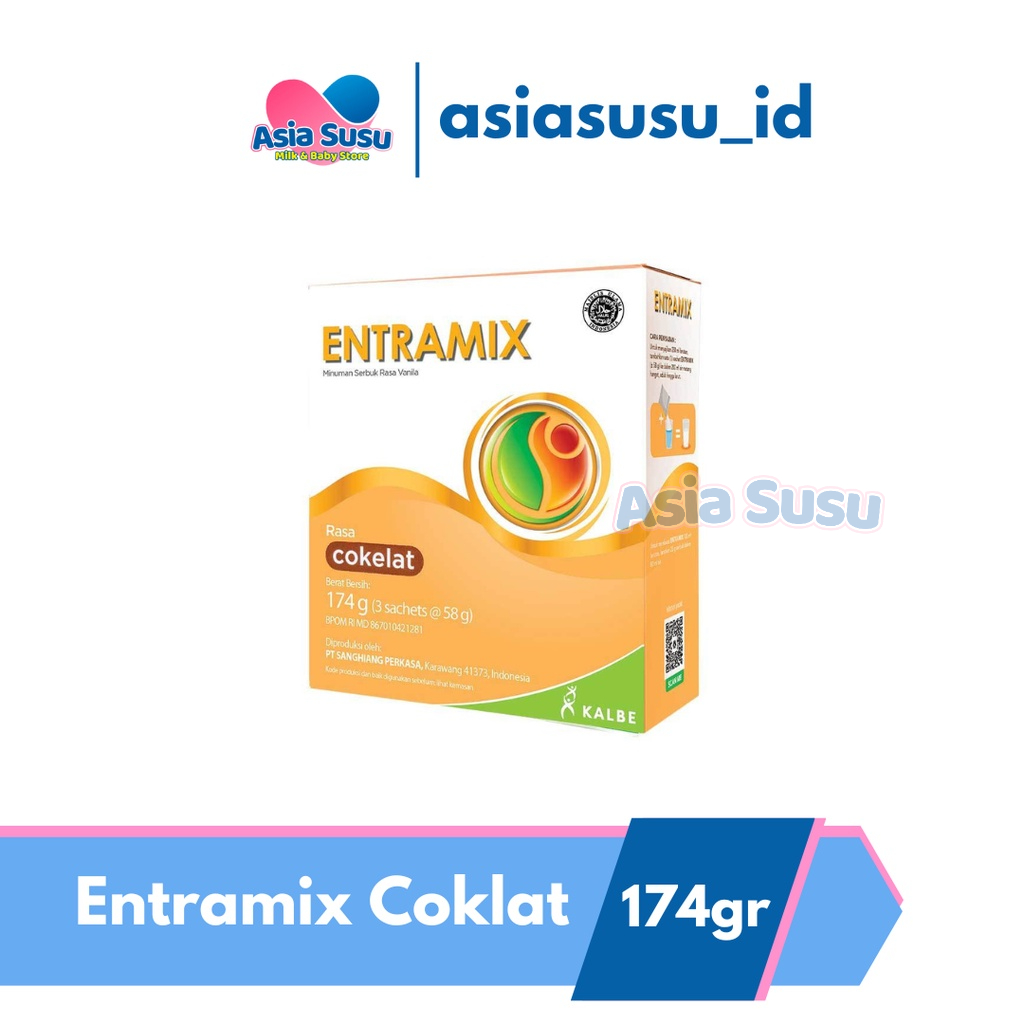 

Entramix coklat / vanila 185gr (susu susah makan kurang gizi pengganti makan)