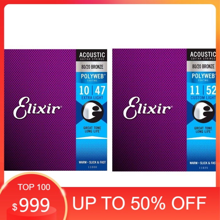 Senar String Gitar Akustik Elixir Polyweb