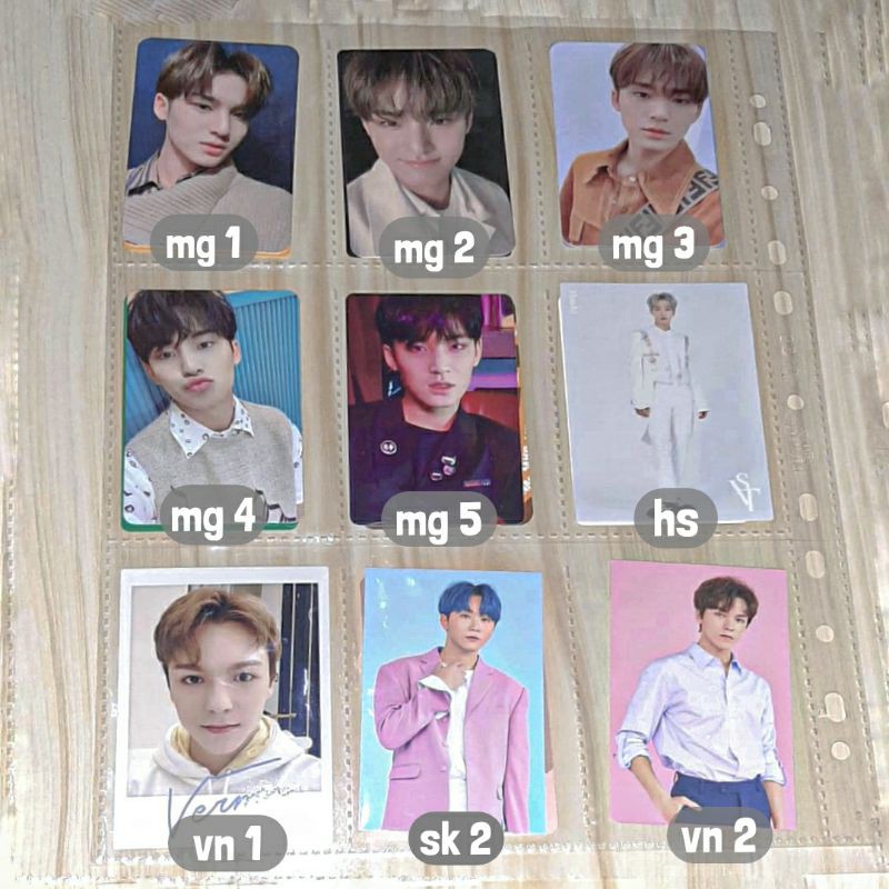 pc tc photocard seventeen svt henggarae ymmd caratland joshua the8 mingyu woozi dk dino hoshi