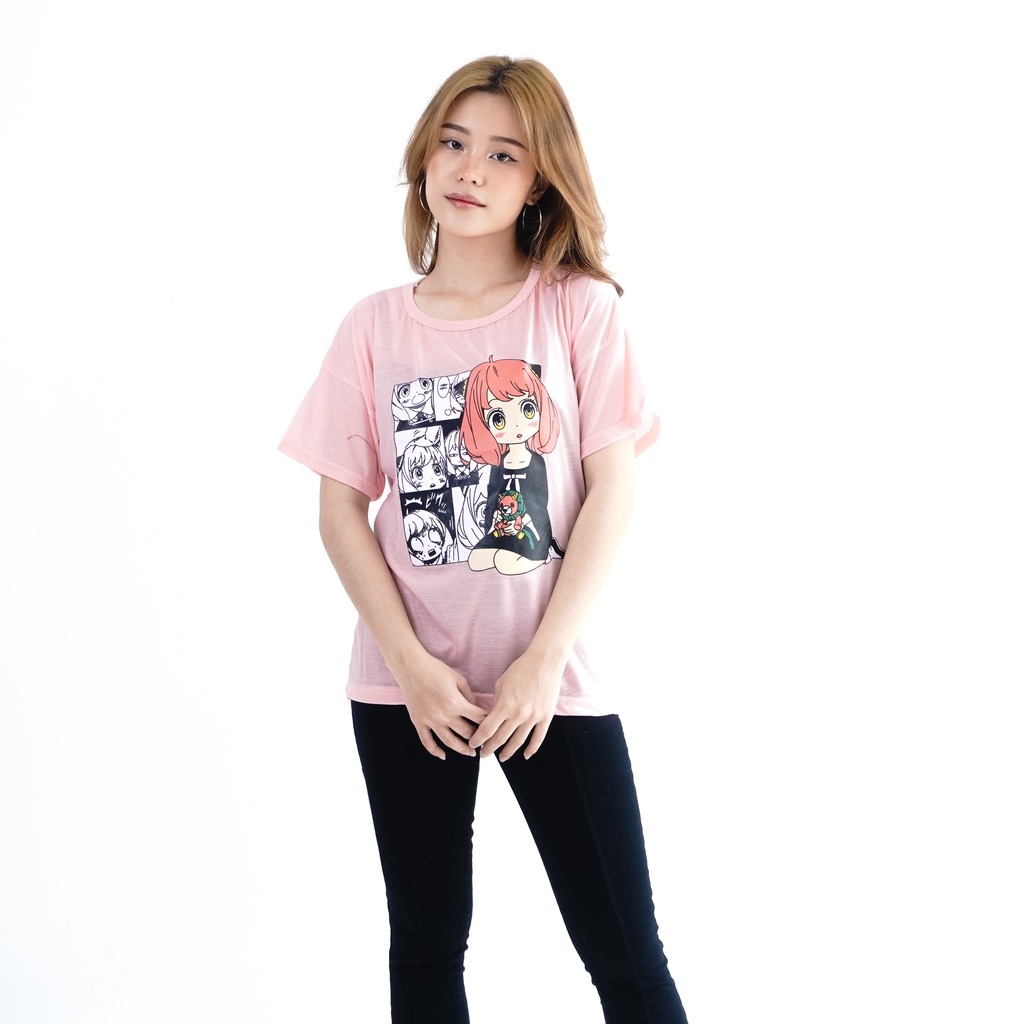 OVERSIZE TSHIRT SPY x FAMILY I Atasan Anime Jepang Anak Dewasa Wanita Pria Unisex Oversize Jumbo Bigsize