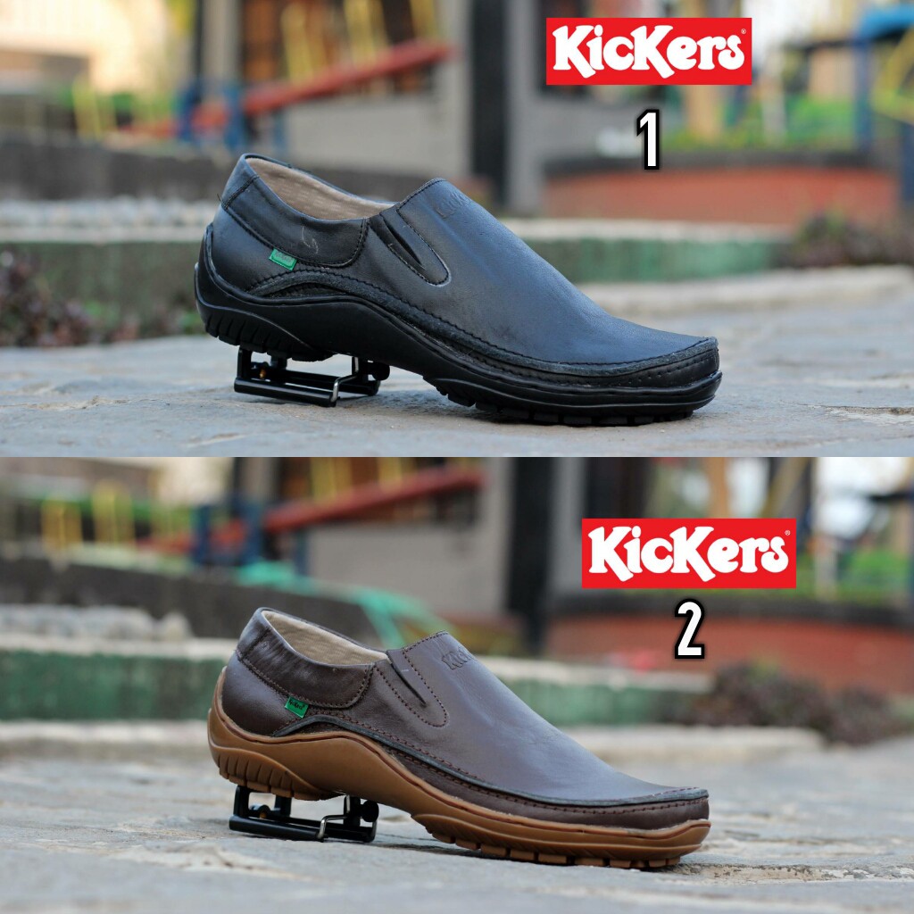 DISKON DR. KEVIN MEN CASUAL SHOES SLIP ON 13584 - BLACK SLIP ON PRIA