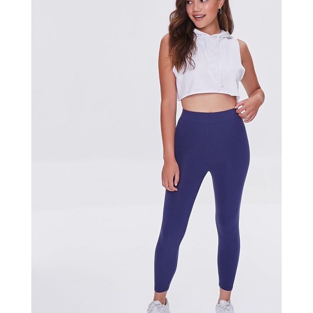 Forever21 High Waisted Legging - highways + corset effect bahan lebih nyaman bikin perut rata