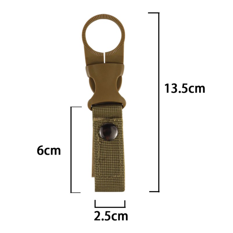 carabiner botol minum holder Bottle Hook buckle Bag nylon belt