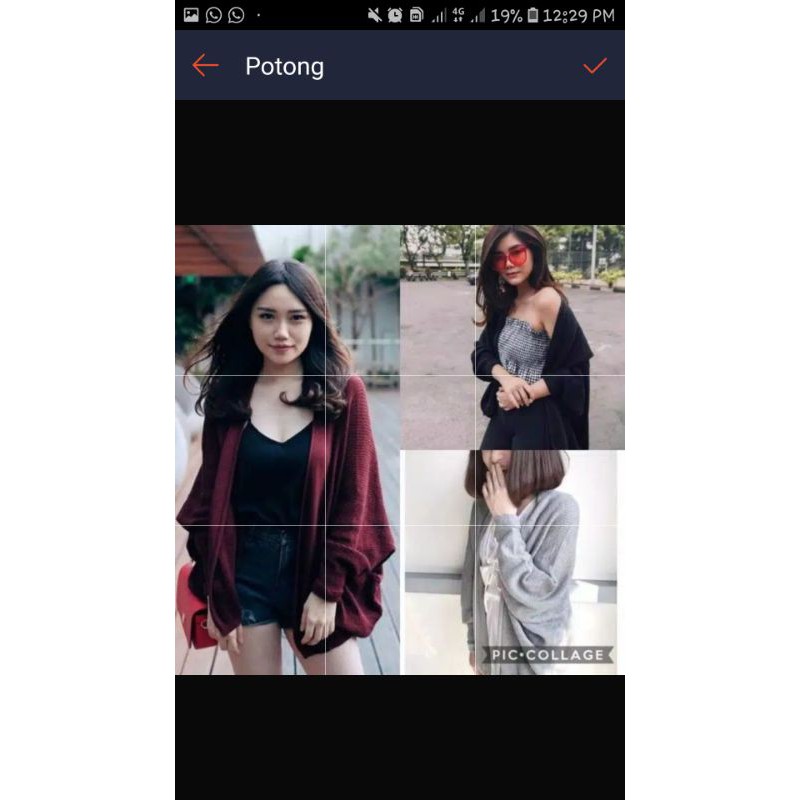 cardigan rajut kelelawar