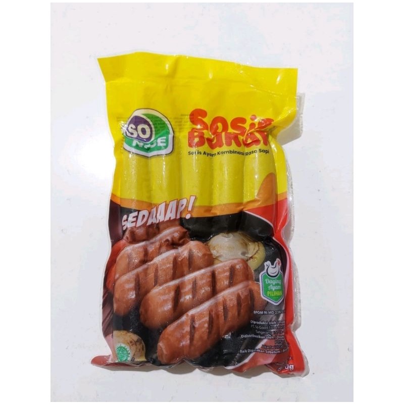 

So Nice Sosis Bakar Ayam Kombinasi Ayam 10pcs 500gr
