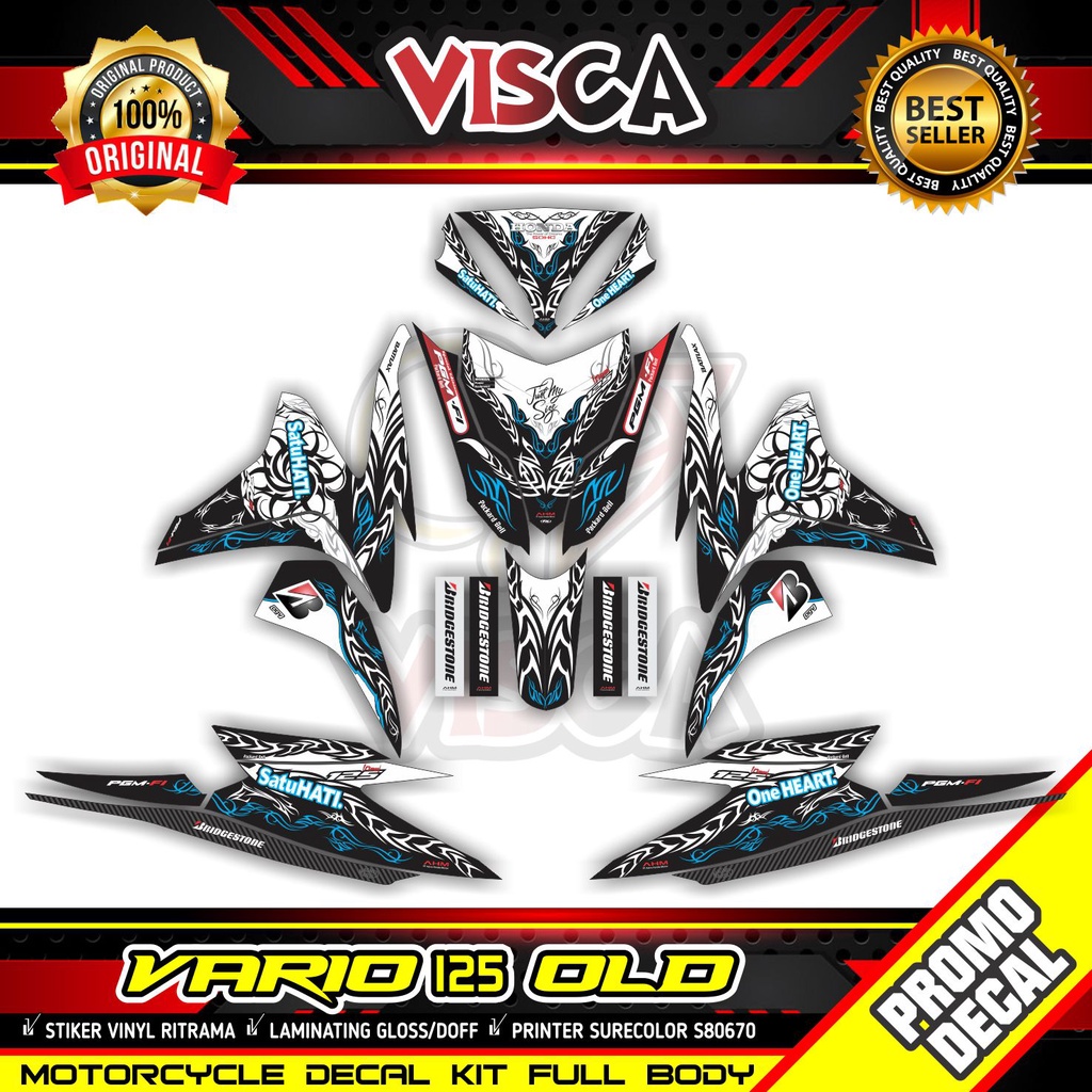 COD / Bayar Ditempat Decal Vario 125 Lama 2013 2015 Striping Vario 125 Old Stiker Honda Vario 125 la