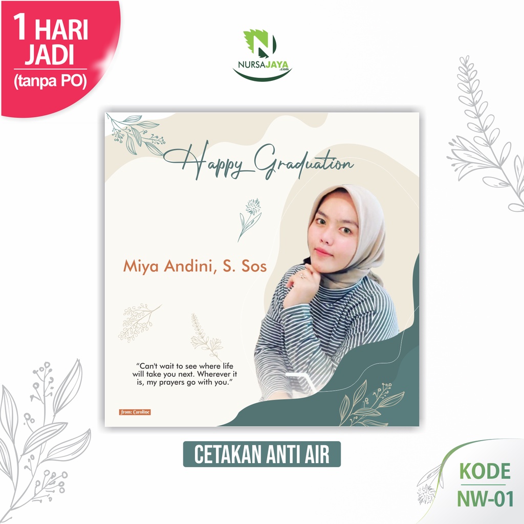 Custom Kado Hadiah Hiasan Dinding Ulang Tahun Pernikahan Wisuda Foto Murah Wall Decor - NW