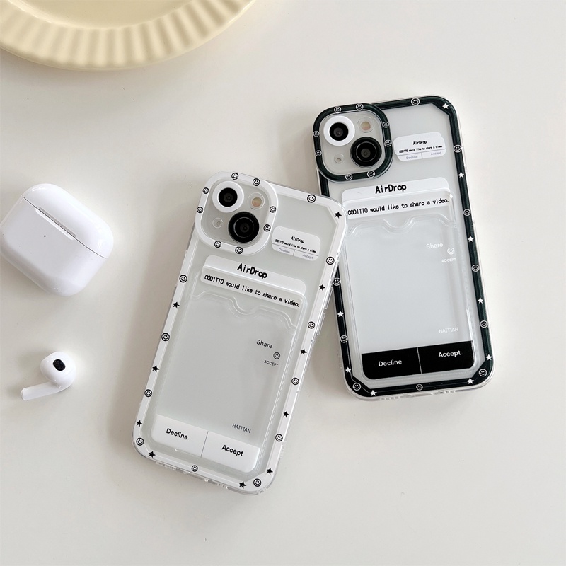 Soft Case Pelindung Anti Jatuh Desain Kartu Bahasa Inggris Untuk iPhone 14 13 12 Pro MAX 11 X XR XS MAX 7 8 Plus