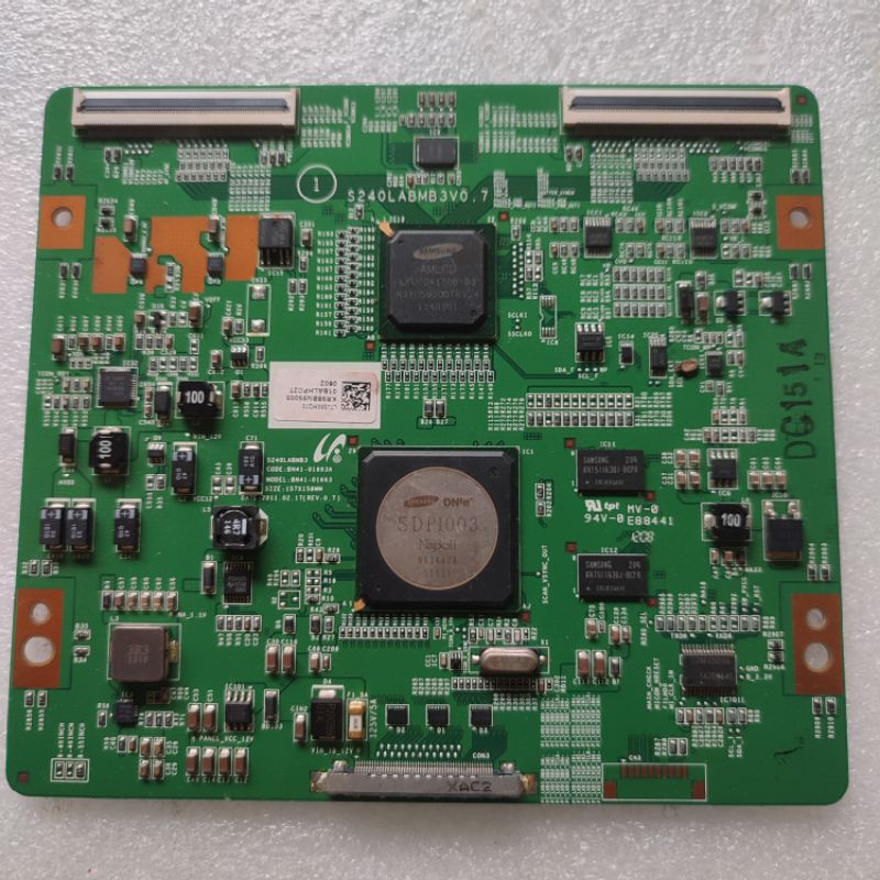 Tcon T con Ticon board logic papan panel tv LED Samsung UA 55D8000 - UA55D8000